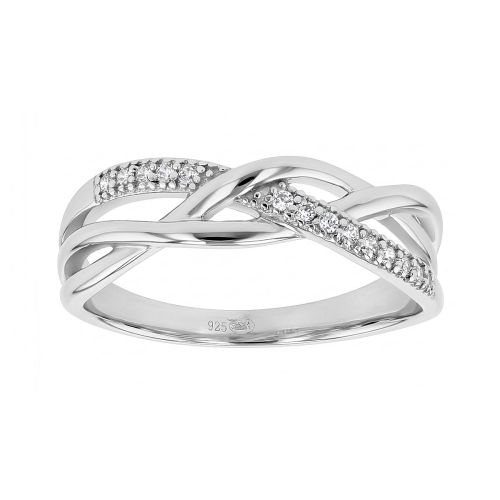 Bague Femme Entrelacée ARGENT 925/1000 et Oxydes EDO70100168