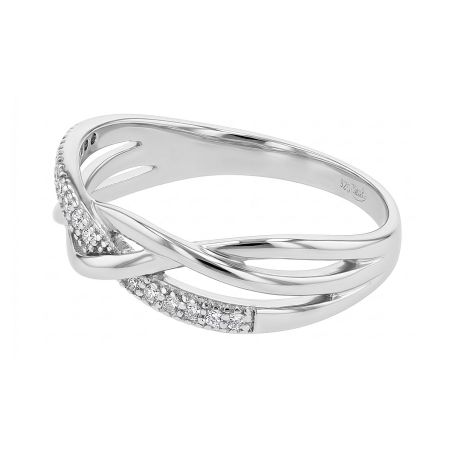 Bague femme entrelacée argent 925/1000 et oxydes edo70100168 – toutes nos bagues femme