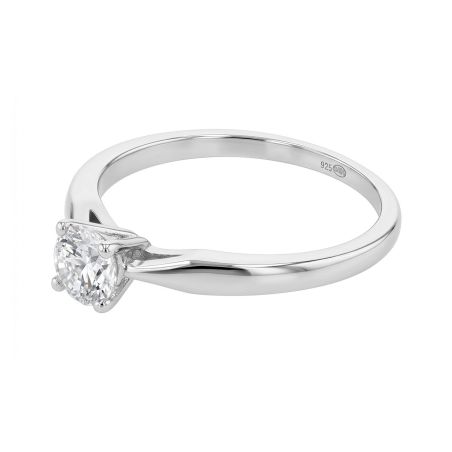 Bague femme solitaire edora argent 925/1000 et oxydes edo70100194 – solitaires femme