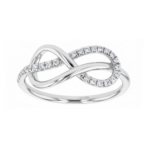Bague Femme Noeuds ARGENT 925/1000 et Oxydes EDO70100205