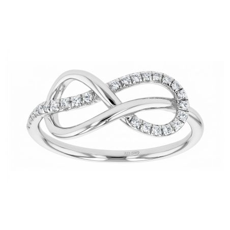 Bague femme noeuds argent 925/1000 et oxydes edo70100205 – toutes nos bagues femme