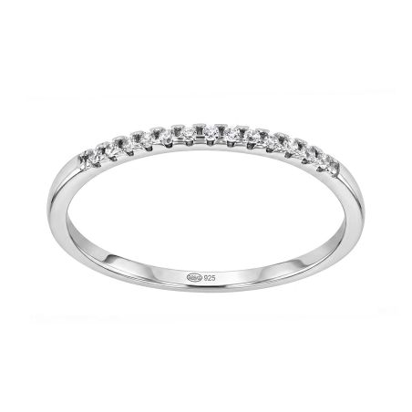 Bague femme solitaire argent 925/1000 et oxydes edo70100215 – solitaires femme