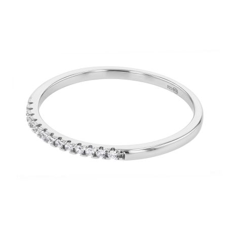 Bague femme solitaire argent 925/1000 et oxydes edo70100215 – solitaires femme