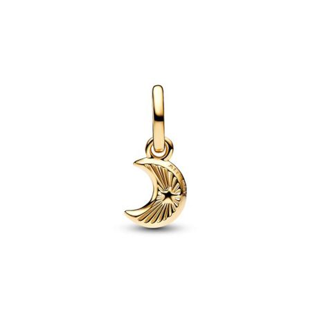Mini charm femme pandora pendant croissant de lune blanc 764614c01 – charms