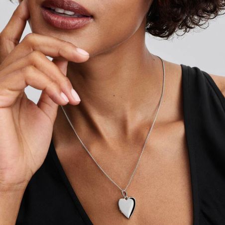 Médaillon femme pandora cœur ouvrable 4 faces gravables 394013c01 – colliers personnalisables