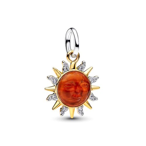 Charm Femme PANDORA Pendant Soleil et Tourbillons Bimatière 764703C01