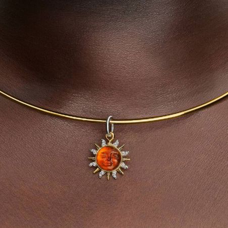 Charm Femme PANDORA Pendant Soleil et Tourbillons Bimatière 764703C01