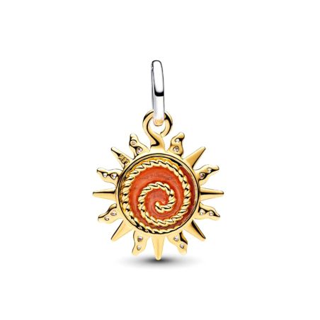 Charm femme pandora pendant soleil et tourbillons bimatière 764703c01 – charms