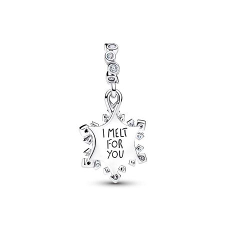 Charm femme pandora pendant double flocon de neige opalescent 794142c01 – charms