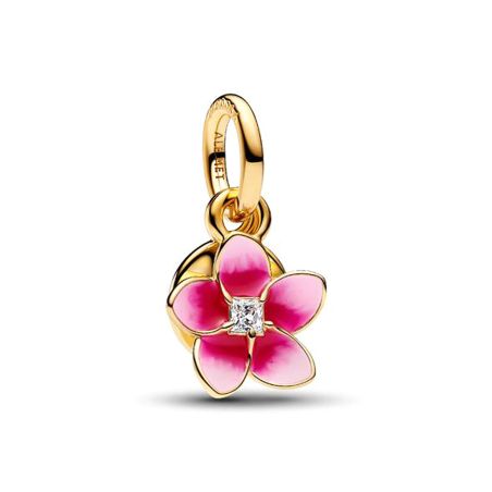 Charm femme pandora pendant disney vaiana fleur de plumeria doré 763845c01 – charms