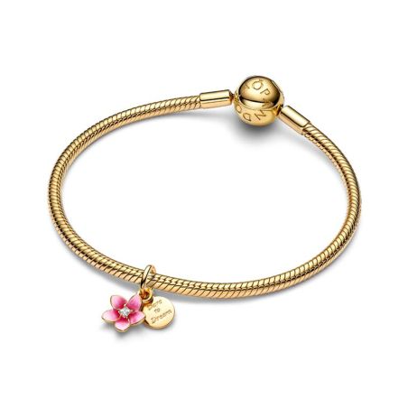 Charm femme pandora pendant disney vaiana fleur de plumeria doré 763845c01 – charms