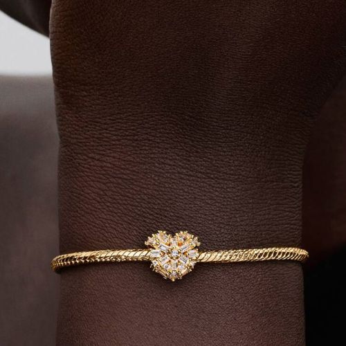Charm Femme PANDORA Cœur Scintillant Doré 764240C01