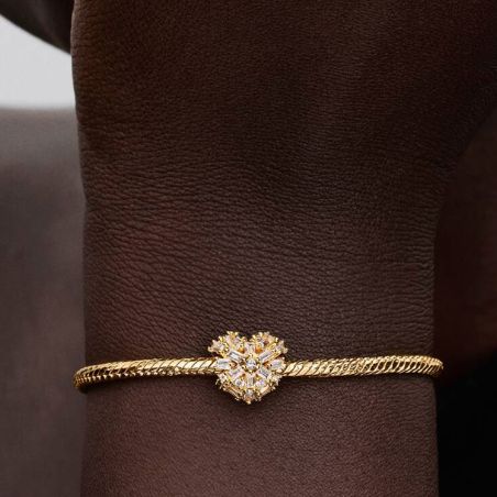 Charm Femme PANDORA Cœur Scintillant Doré 764240C01