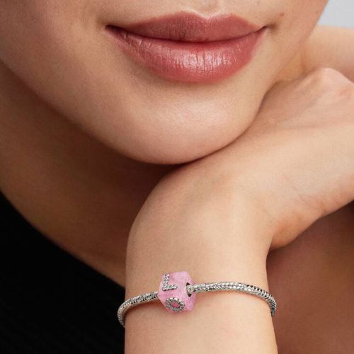 Charm Femme PANDORA Cube Love Murano Rose 794433C01