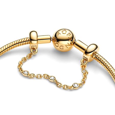 Charm femme pandora chaîne de confort triple pierre incolore 763515c01 – charms