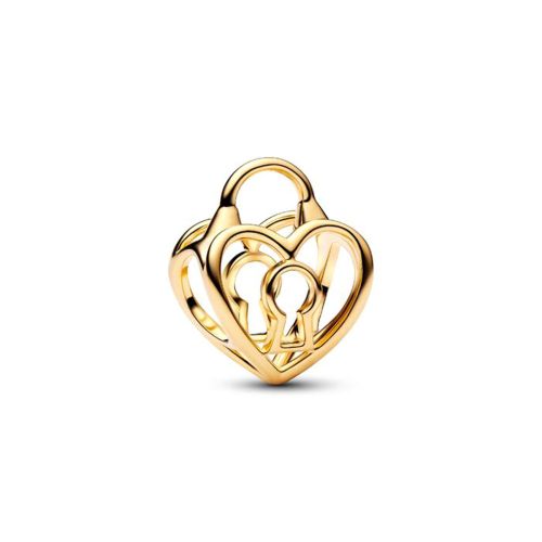 Charm Femme PANDORA Cadenas Cœur Ajouré Doré 764358C00