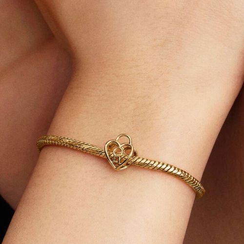 Charm Femme PANDORA Cadenas Cœur Ajouré Doré 764358C00