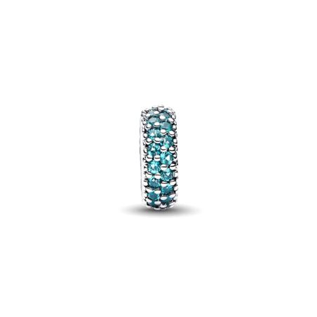 Charm clip femme pandora espaceur pierres bleu glacier 791359c01 – clips