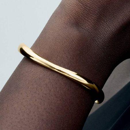 Bracelet Jonc Femme PANDORA Ouvert Forme Organique Doré 563310C00