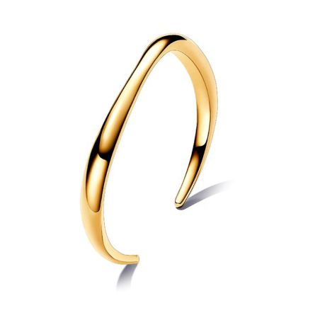 Bracelet jonc femme pandora ouvert forme organique doré 563310c00 – bracelets personnalisables