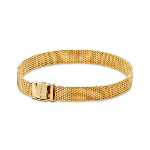 Bracelet Femme PANDORA Réflexions Maille Mesh Doré 568666C00