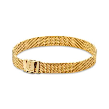 Bracelet femme pandora réflexions maille mesh doré 568666c00 – bracelets personnalisables