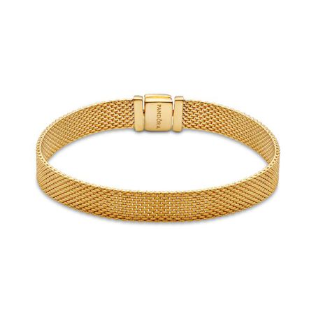 Bracelet femme pandora réflexions maille mesh doré 568666c00 – bracelets personnalisables