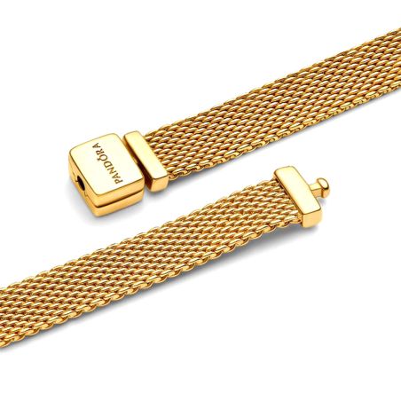Bracelet femme pandora réflexions maille mesh doré 568666c00 – bracelets personnalisables