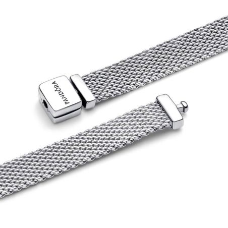 Bracelet femme pandora réflexions maille mesh argent 597712 – bracelets personnalisables