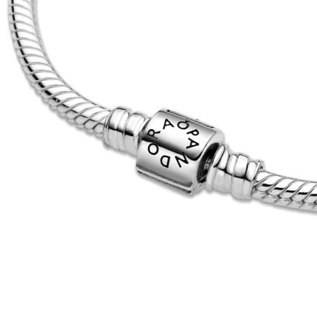 Bracelet femme pandora moments maille serpent fermoir barillet sécurité 594596c00 – bracelets personnalisables