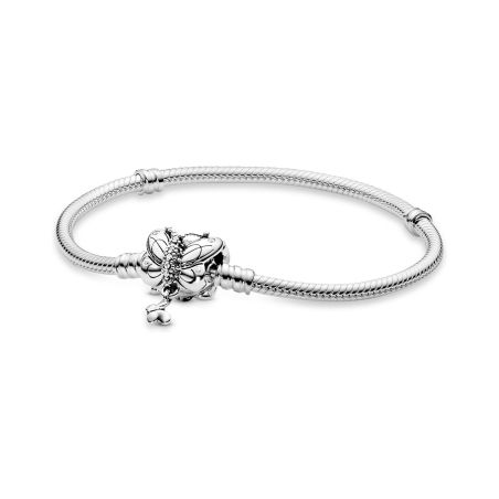 Bracelet femme pandora moments jonc papillon décoratif 597929cz – bracelets personnalisables