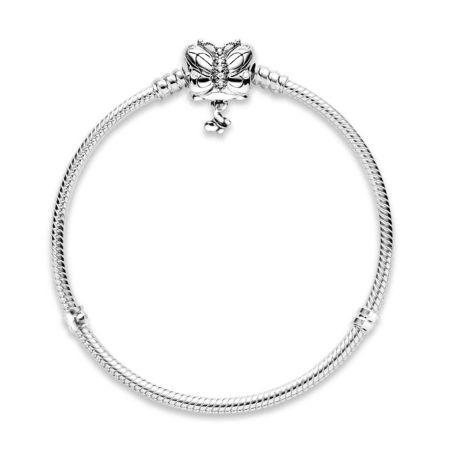 Bracelet femme pandora moments jonc papillon décoratif 597929cz – bracelets personnalisables