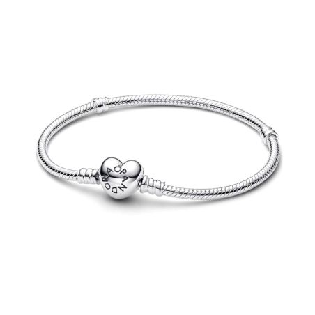 Bracelet femme pandora moments cœur et maille serpent 594594c00 – bracelets personnalisables