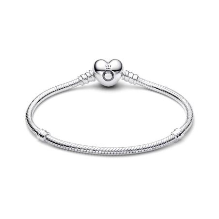 Bracelet femme pandora moments cœur et maille serpent 594594c00 – bracelets personnalisables