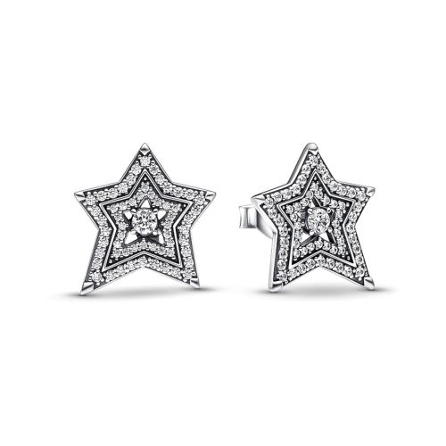Boucles d'Oreilles Femme PANDORA Clous Étoile Asymétrique Céleste 292415C01