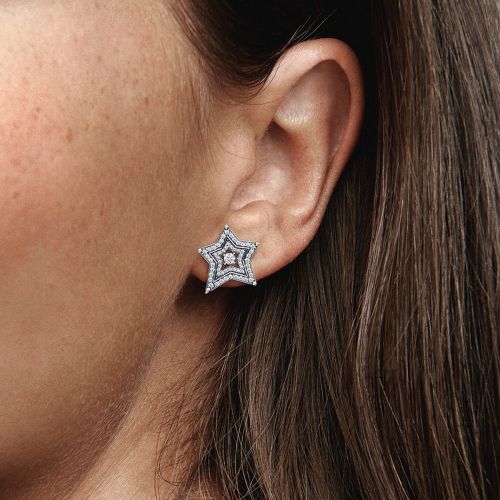 Boucles d'Oreilles Femme PANDORA Clous Étoile Asymétrique Céleste 292415C01