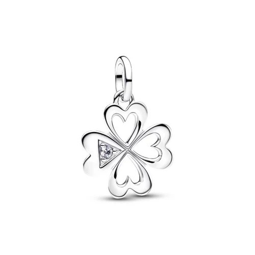 Charm Femme PANDORA Médaillon Cœur Trèfle à Quatre Feuilles 793034C01