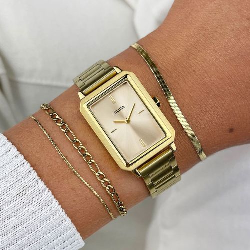 Montre Femme CLUSE Fluette Acier Doré Cadran Doré CW11507