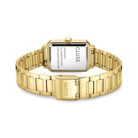 Montre femme cluse fluette mesh cadran blanc doré cw11508 – montres femme