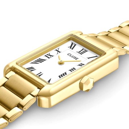 Montre femme cluse belisenna cadran blanc vintage dorée cw15001 – montres femme