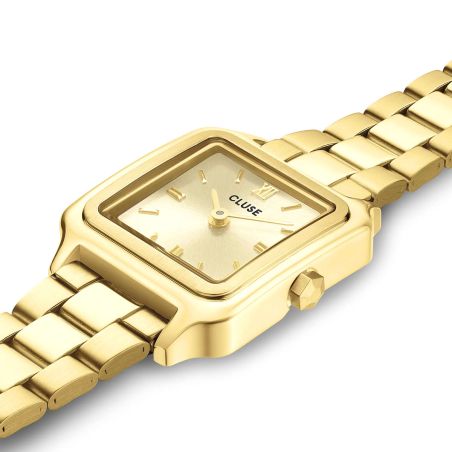 Montre femme cluse gracieuse mini cadran doré acier cw15502 – montres femme
