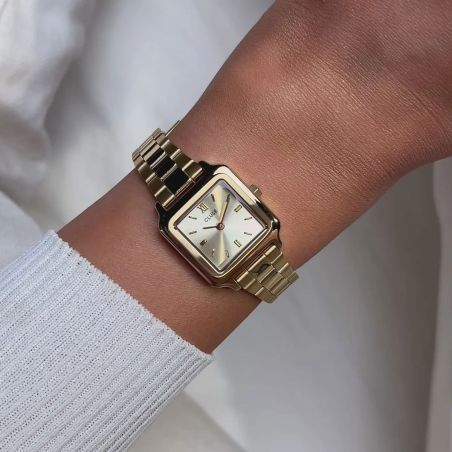 Montre femme cluse gracieuse mini cadran doré acier cw15502 – montres femme