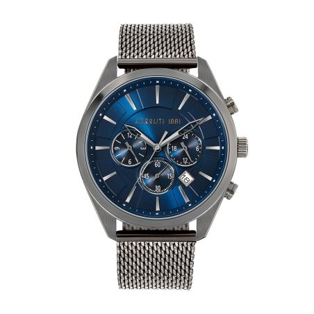 Montre homme cerruti 1881 grottamare chronographe cadran bleu bracelet acier cra28001 – montres homme