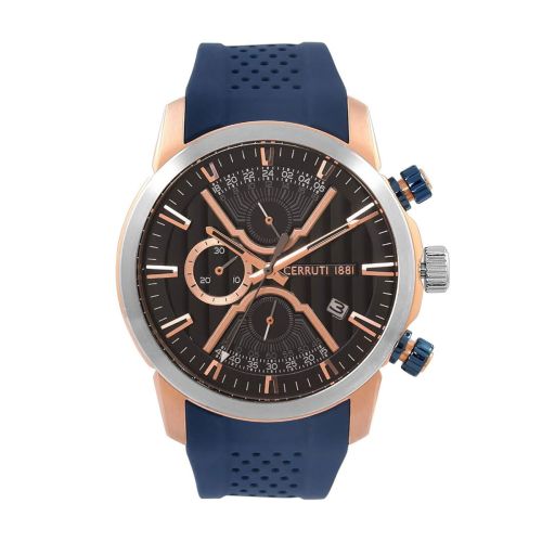 Montre Homme CERRUTI 1881 Soraga Quartz Bracelet Caoutchouc 100m CRA21501