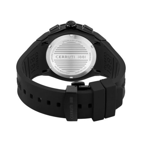 Montre homme cerruti 1881 chronographe cadran noir rouge silicone 100m ciwgo2112004 – montres homme