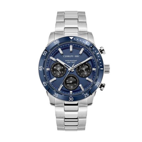 Montre homme cerruti 1881 turchino chronographe cadran bleu verre saphir ciwgk2116604 – montres homme