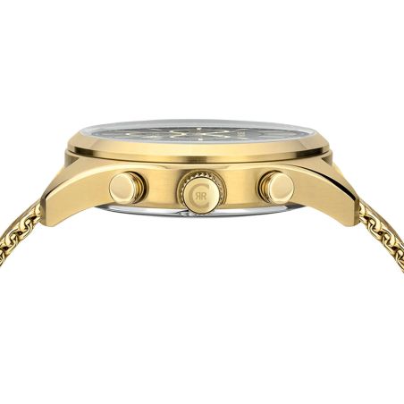 Montre homme cerruti 1881 cadran noir boîtier doré bracelet acier ciwgk2007601 – montres homme