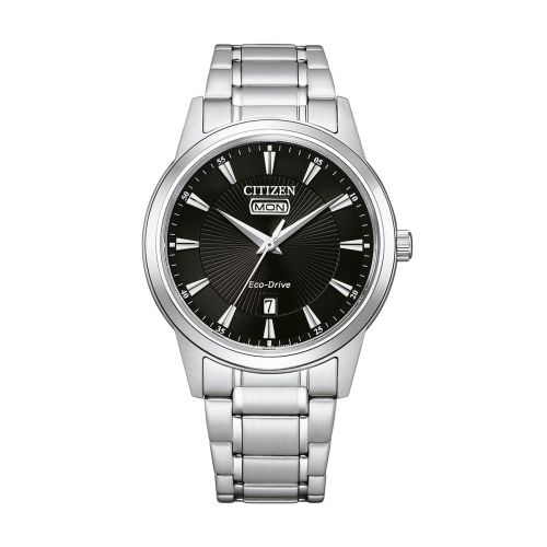 Montre Homme CITIZEN Dress Eco-Drive Cadran Blanc Bracelet Acier AW0100-86EC