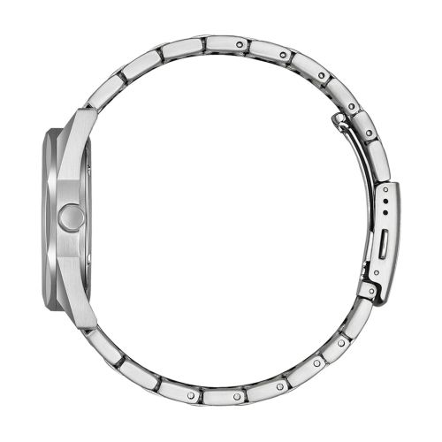 Montre Unisexe CITIZEN Platform Eco-Drive Boîtier Octogonal Cadran Bleu Bracelet Acier BM7620-83M