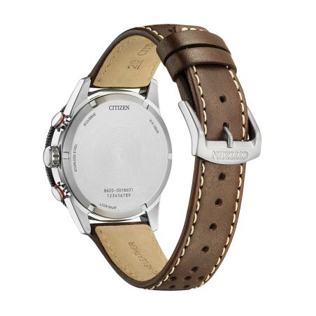 Montre homme citizen vintage racing eco-drive chronographe cuir marron ca4714-04a – montres homme